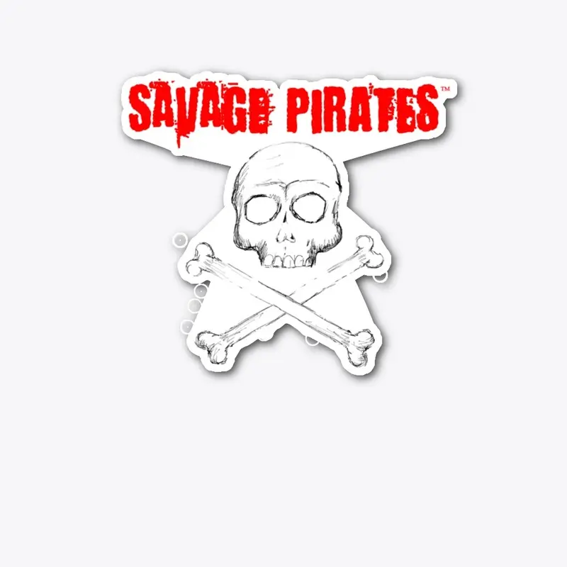 Savage Pirates Skull and Crossbones